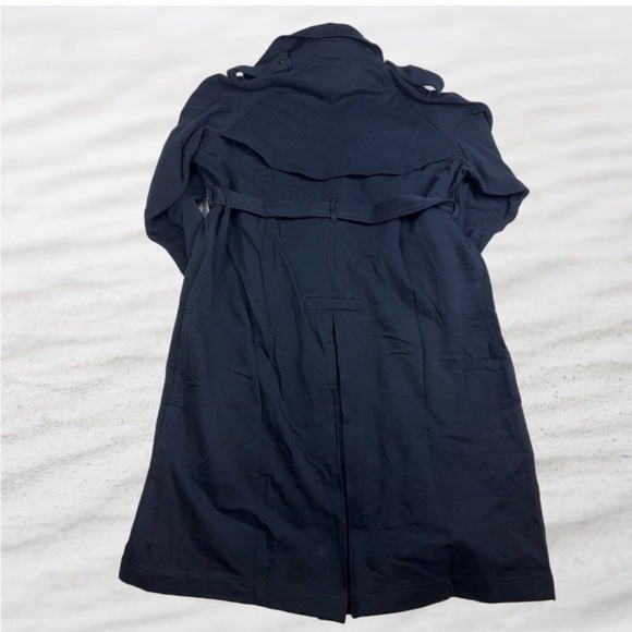 NWT SKIMS Boyfriend Fleece Oversized Trench Coat • Washed Onyx • Women’s S  New - Picture 8 of 15